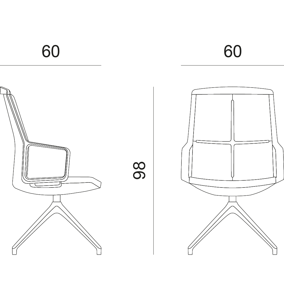 disegno sedie direzionali ufficio