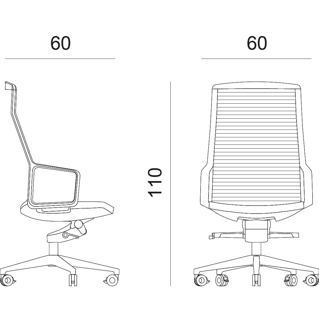 disegno sedie direzionali ufficio